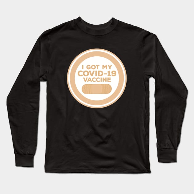 I Got My Vaccine Long Sleeve T-Shirt by DiegoCarvalho